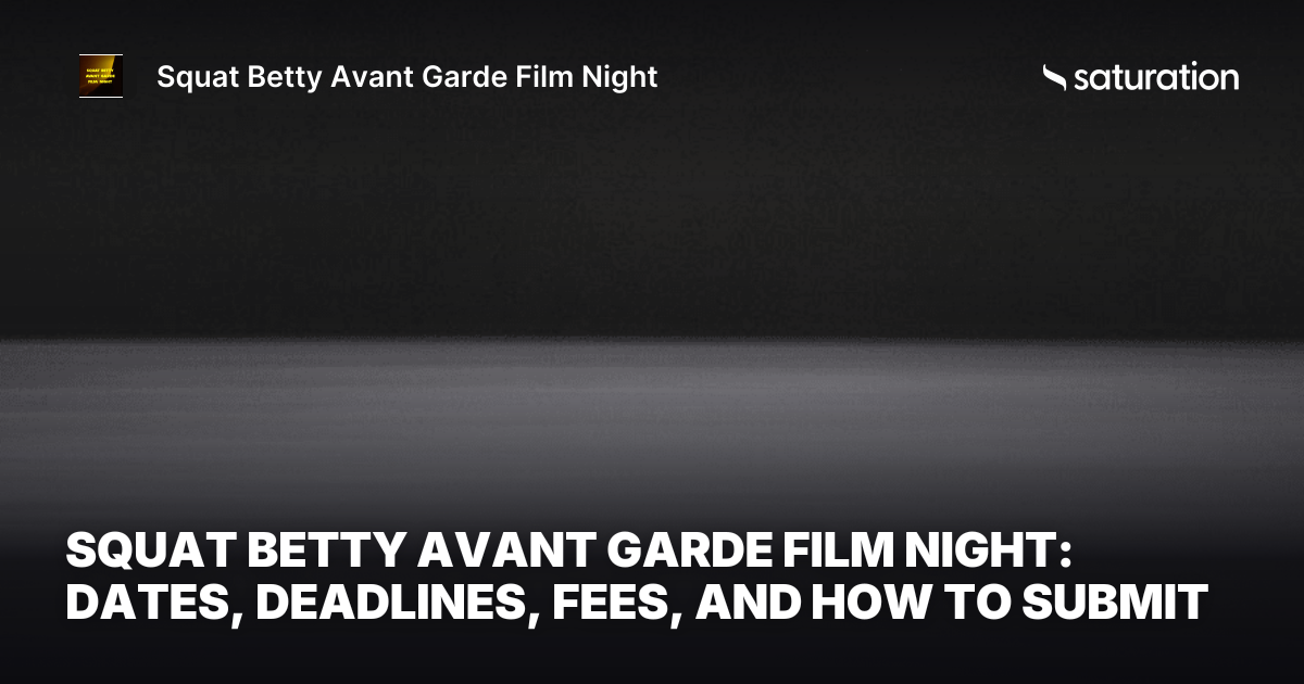 Squat Betty Avant Garde Film Night share card