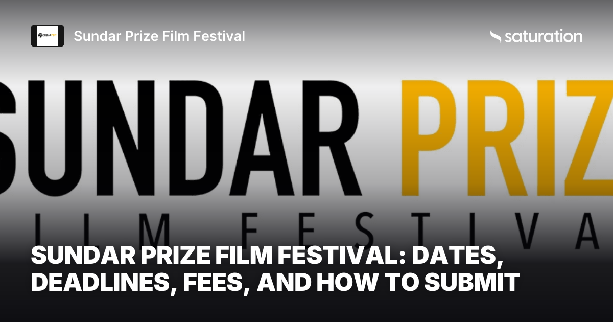 Sundar Prize Film Festival share card