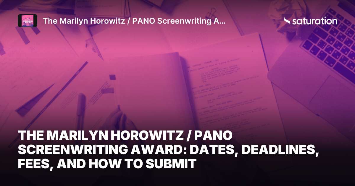 The Marilyn Horowitz / PANO Screenwriting Award share card