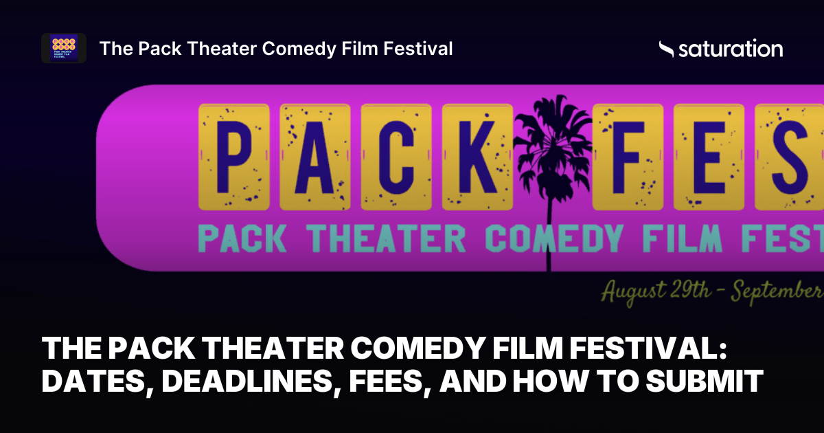 The Pack Theater Comedy Film Festival share card