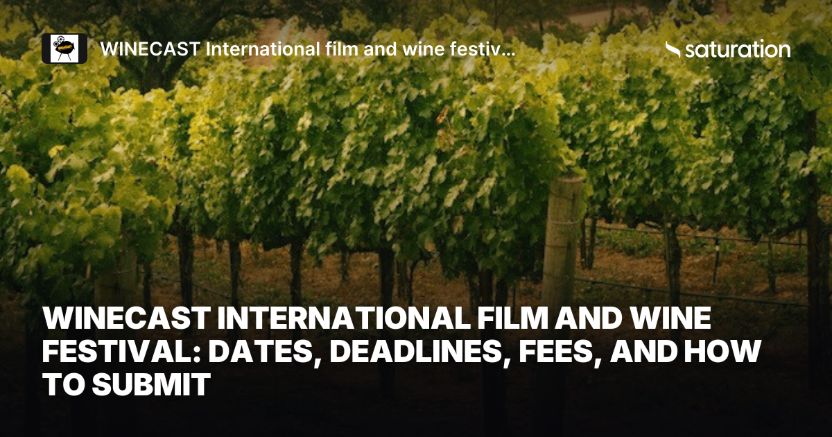 WINECAST International film and wine festival share card