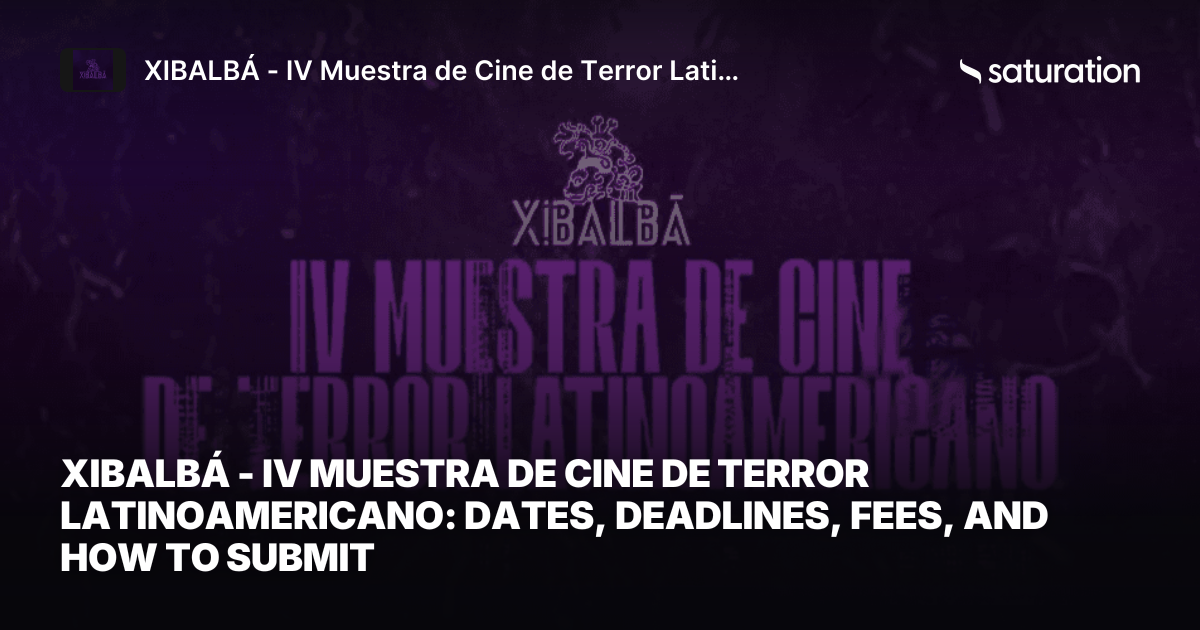 XIBALBÁ - IV Muestra de Cine de Terror Latinoamericano share card