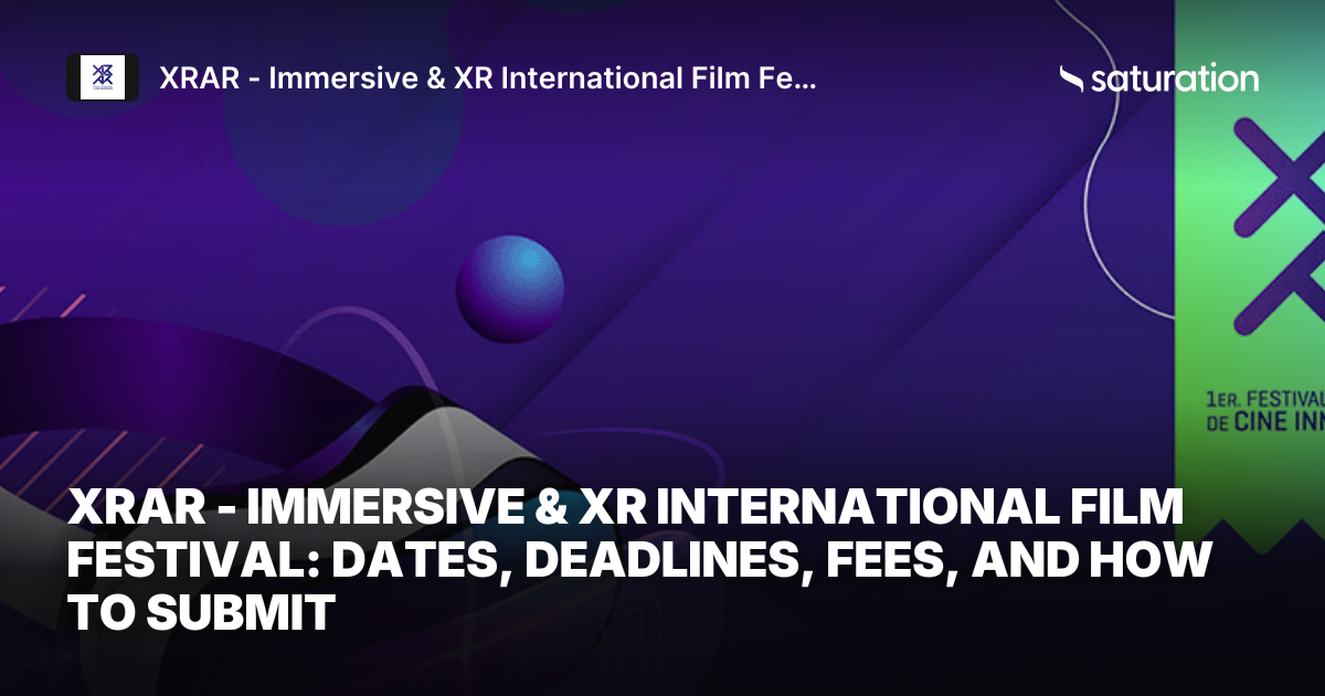 XRAR - Immersive & XR International Film Festival share card