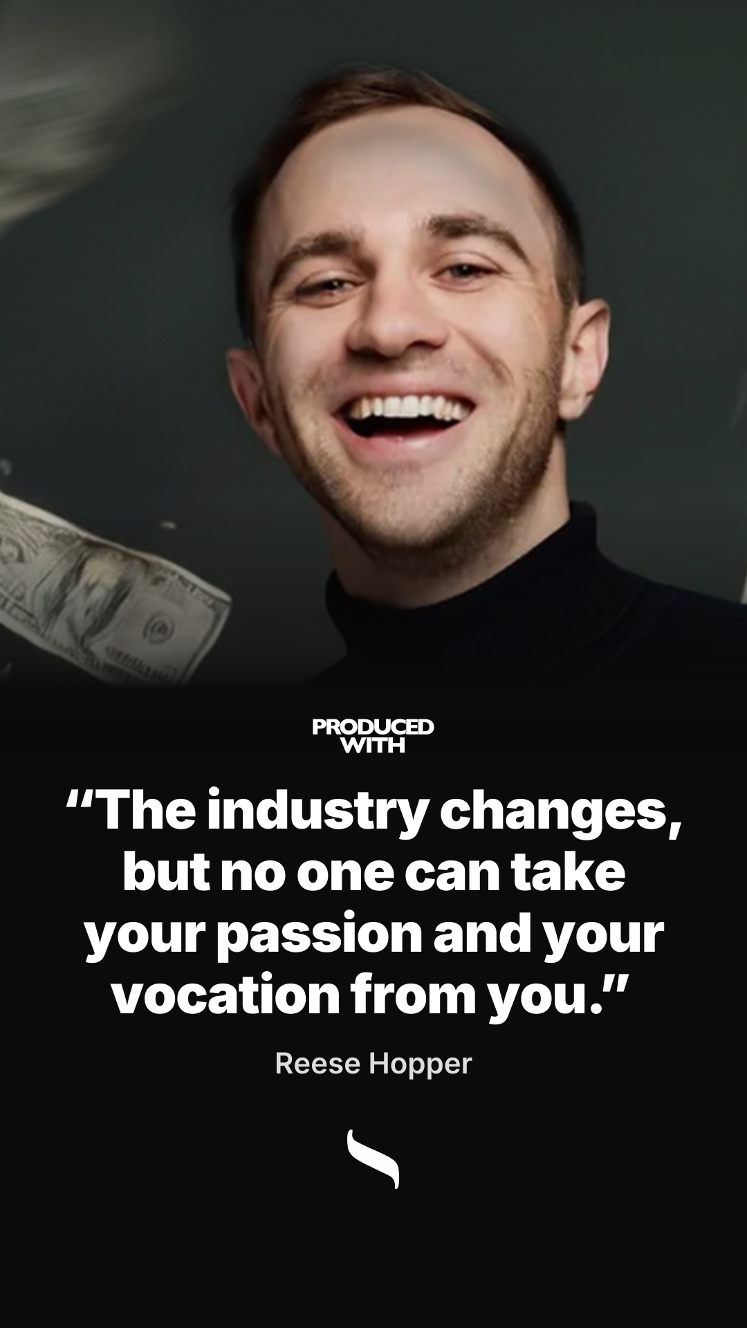 “The industry changes, but no one can take your passion and your vocation from you.” — Reese Hopper, on writing 465 blogs in 465 days share card